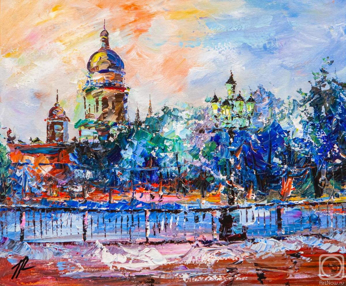 Rodries Jose. Walking around St. Petersburg. View of St. Isaac's Cathedral