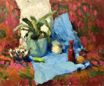 Red bottle (Post-Impressionism). Gavlina Alexandra