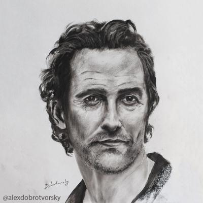 Matthew McConaughey (Oilpaintingsoncanvas). Dobrotvorskiy Aleksey