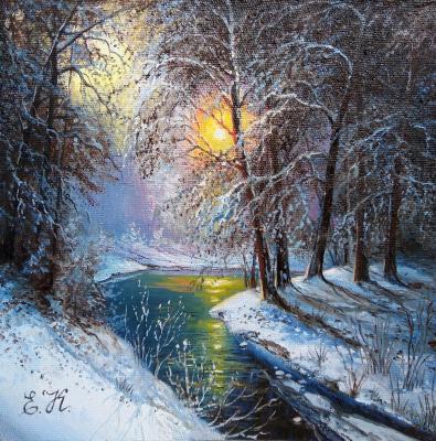 Winter evening (  ). Korableva Elena