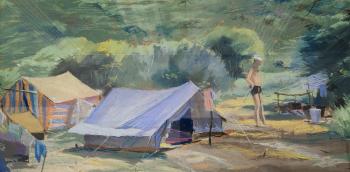 Camp on the Ashe River (The Tourist). Sytin Albert