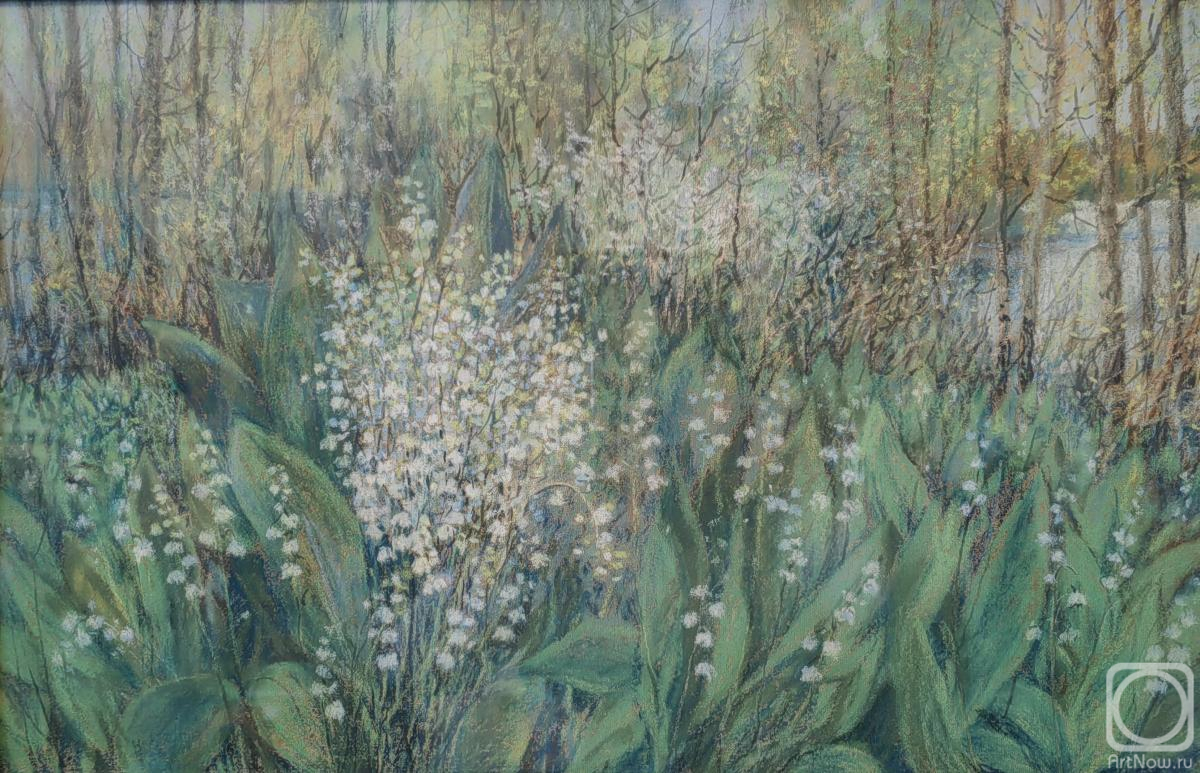Sytin Albert. Lily of the Valley glades (series "Spring on the Volga")