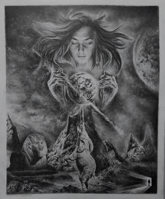 Somewhere in the Universe (Realism In Pencil). Selivanov Dmitriy