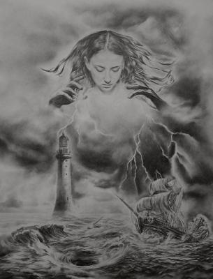 Storm at sea. Selivanov Dmitriy