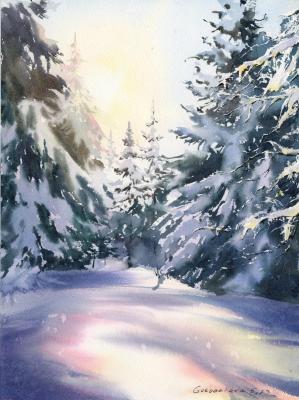 Winter forest in the sunlight #4. Gorbacheva Evgeniya