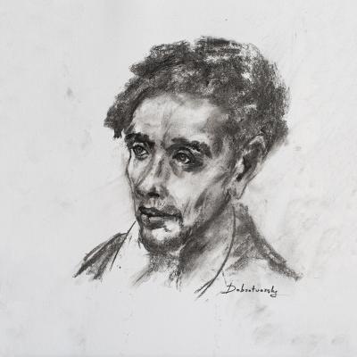 Alexander Sergeevich Pushkin, I think so (A Portrait In Pencil). Dobrotvorskiy Aleksey