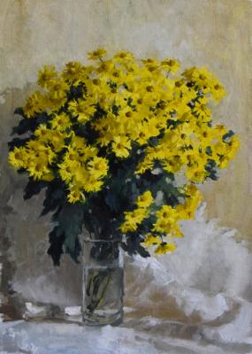 Yellow chrysanthemums. Kalashnikova Viktoriya