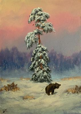 One Bear, the Beginning of Winter. Lyamin Nikolay