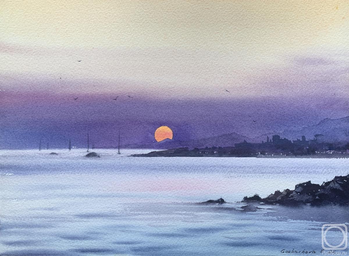Gorbacheva Evgeniya. Sunset on the sea