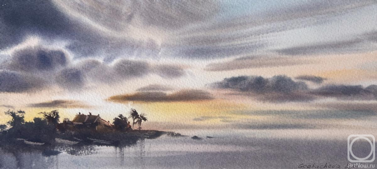 Gorbacheva Evgeniya. Sunset on the sea #9