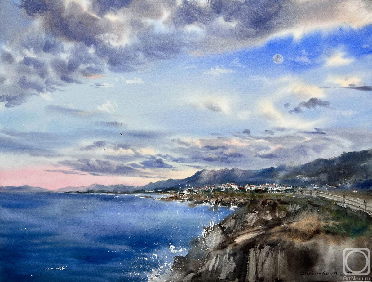 Gorbacheva Evgeniya. Sea coast of Cyprus Clouds #3
