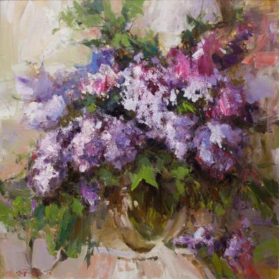 Lilac vortex (Lilac Bouquet In A Vase). Burtsev Evgeny