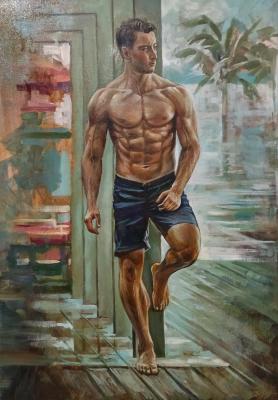 Male figure (Muscles). Vorobyov Anton