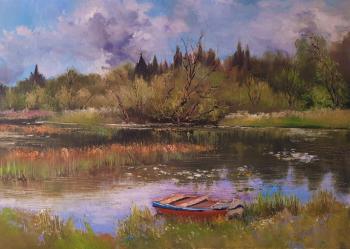 Duck River (Painting Chusovaya River). Lednev Alexsander
