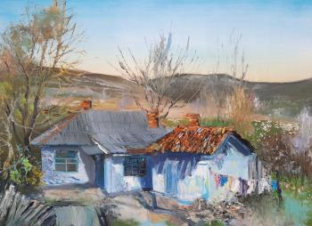 Tatar houses (Painting Village Houses). Lednev Alexsander