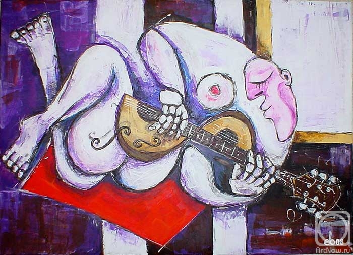 Yevdokimov Sergej. Girl with guitar