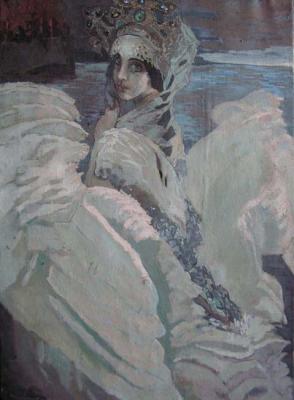 Painting based on the work of Vrubel M. A. "The Swan Princess". Marchenko Jana