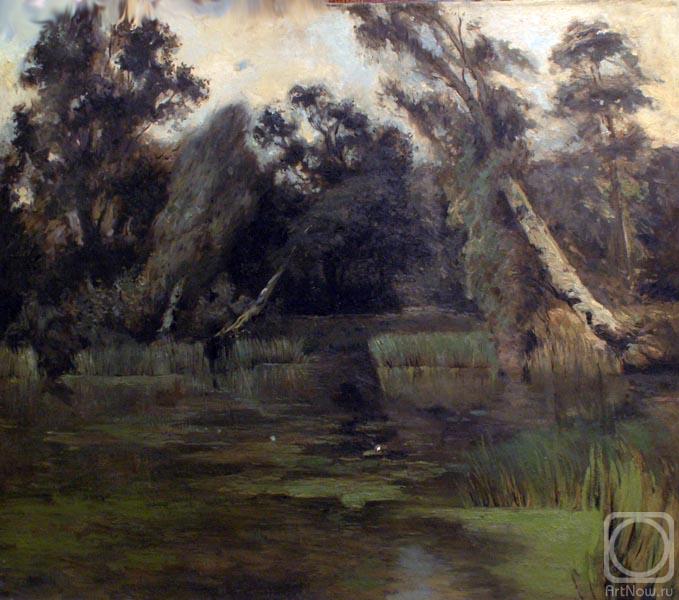 Marchenko Jana. Picture based on the work of I. Levitan "Old Pond"