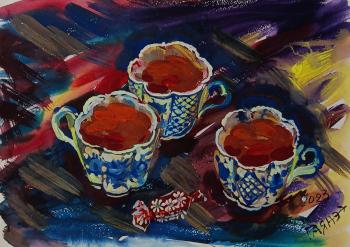 Three cups of tea and candy. Dobrovolskaya Gayane