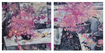 Harmony of creation. Phloxes. diptych