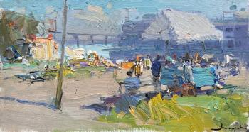 Sunny day on the pier (Crowd Of People). Makarov Vitaly