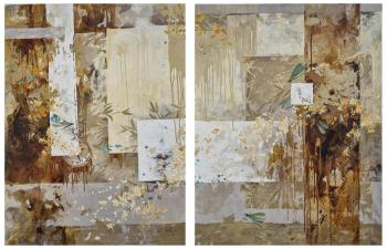 The harmony of creation. Series 1 diptych