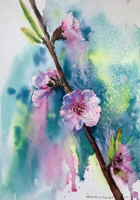 Almond flowers #3. Gorbacheva Evgeniya