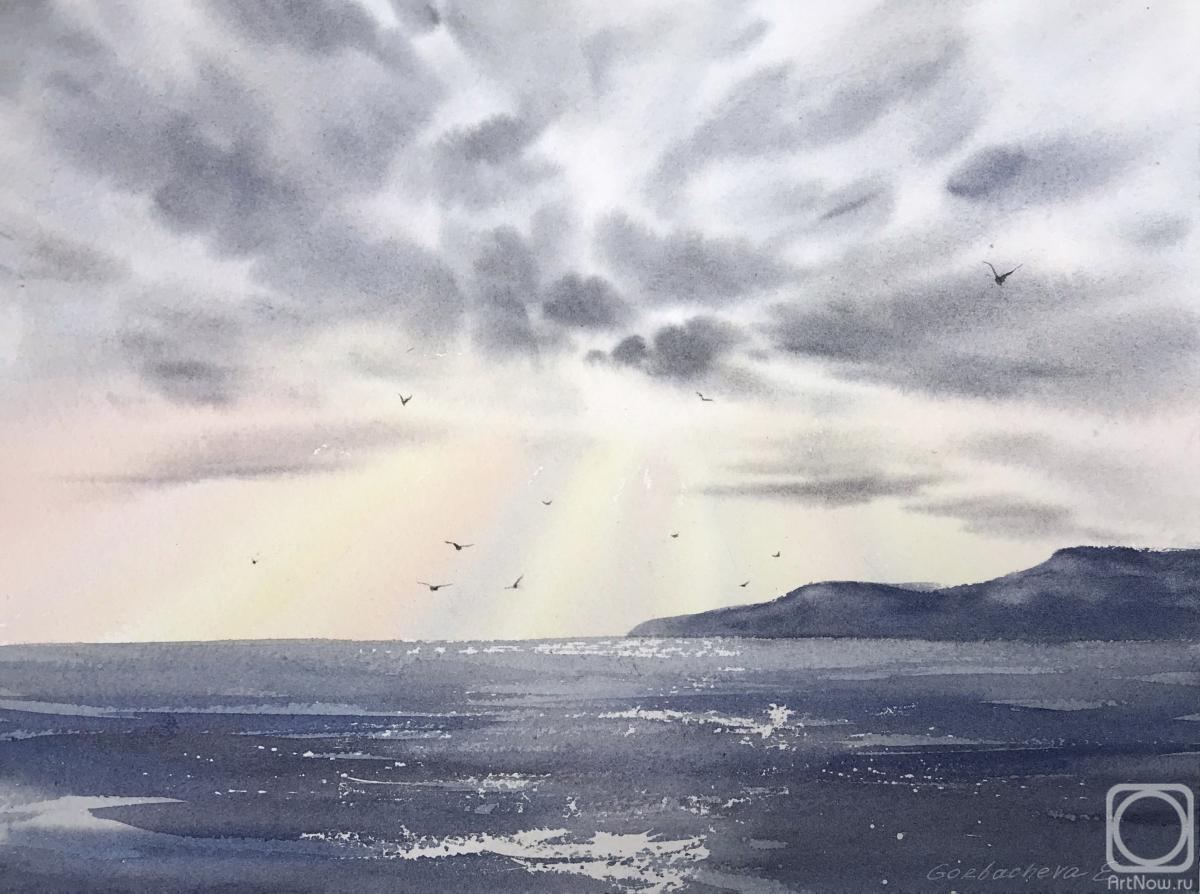 Gorbacheva Evgeniya. Seagulls over the sea #2