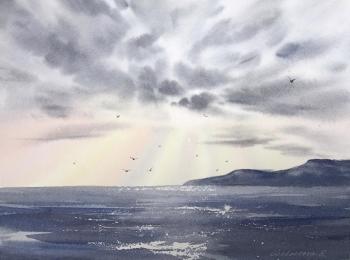 Seagulls over the sea #2 (  ). Gorbacheva Evgeniya