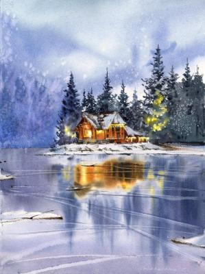 House on the lake. Scandinavia #2 (The Lake House). Gorbacheva Evgeniya