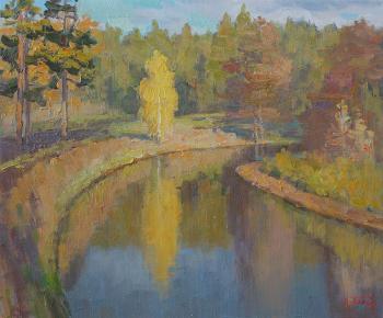 The silence of the autumn river (Autumn The River). Panov Igor