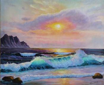 Waves at Sunset. Olehnovich Polina