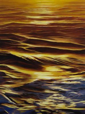 Sea waves at sunset. Vestnikova Ekaterina