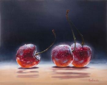 Red Cherry in Drops. Kravchenko Yuliya
