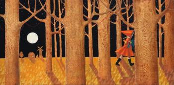 A foxy carries me through the dark tree. Nekrasova Alena