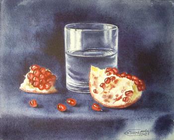 A study with a pomegranate. Takmakova Natalya