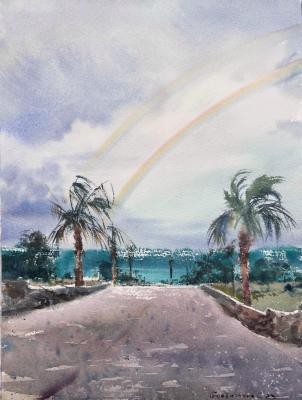 Rainbow over the sea #2 (  ). Gorbacheva Evgeniya