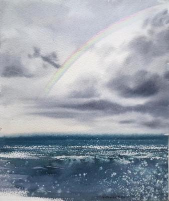 Rainbow over the sea. Gorbacheva Evgeniya