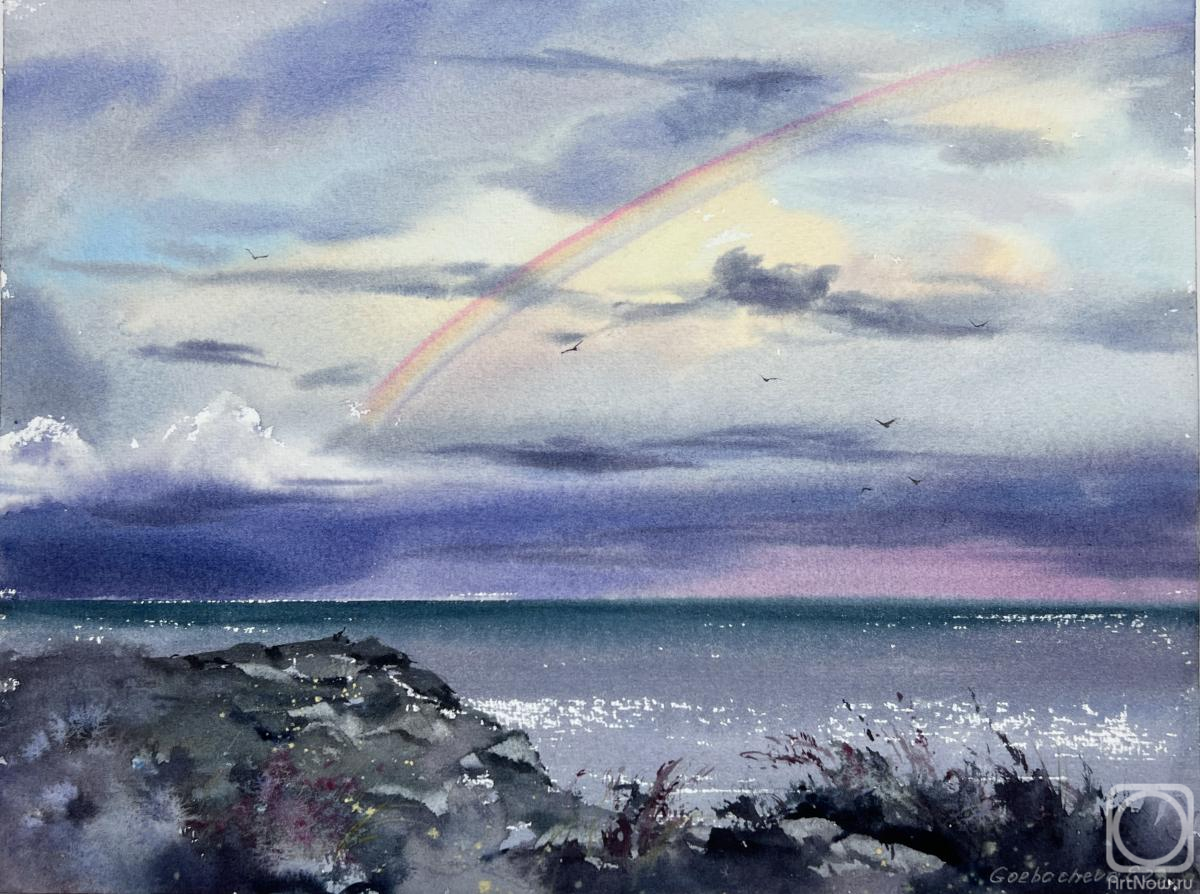 Gorbacheva Evgeniya. Rainbow over the sea #3