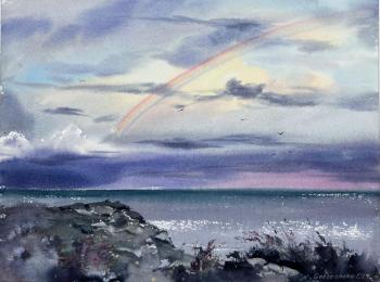 Rainbow over the sea #3 (Sky Over The Sea). Gorbacheva Evgeniya