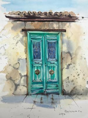 Greek village Door (Door At Summer). Gorbacheva Evgeniya