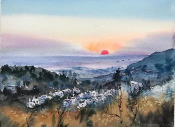 Greek village Sunrise #2 ( ). Gorbacheva Evgeniya