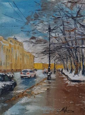 St. Petersburg in winter. Movsisyan Tigran