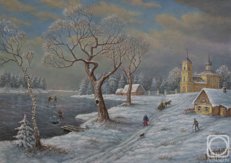 Rusakov Aleksey. Winter in the Village