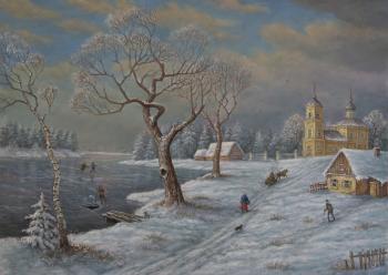 Winter in the Village. Rusakov Aleksey