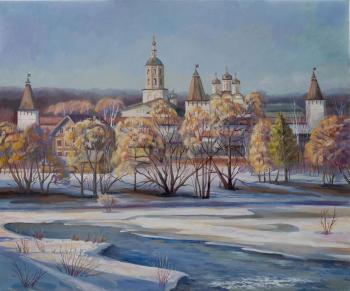 View of the Paphnutiev Monastery in March. Shatalov Andrey