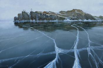 Young Baikal ice. Bryansky Andrei