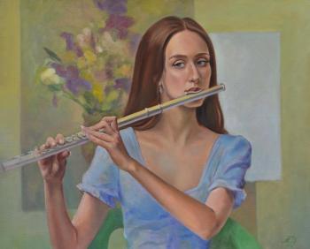 The girl with the flute. Manakyan David