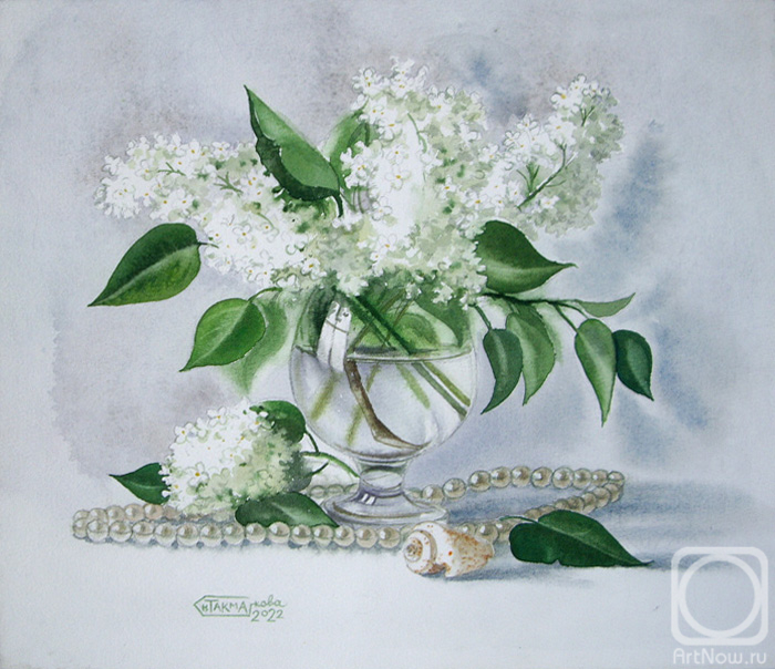 Takmakova Natalya. Bouquet of white lilac