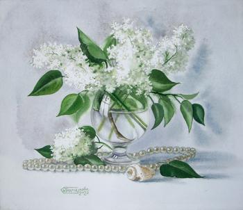 Bouquet of white lilac. Takmakova Natalya